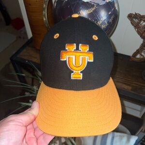 New Era Black and Orange 59FIFTY Cap Baseball Cap University of Tennessee Hat